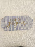 Seersucker makeup bag
