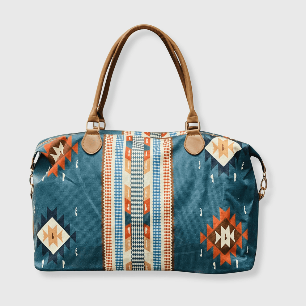 Teal Aztec Weekender
